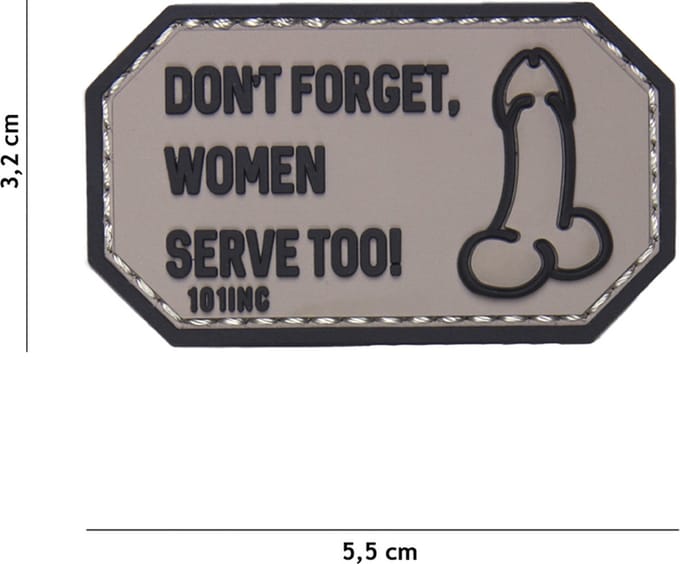 101 Inc Embleem 3D Pvc Don'T Forget Women Grijs  18034