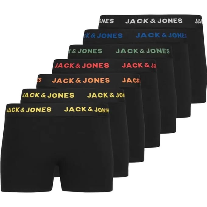 JACK & JONES- JACBASIC TRUNKS 7 PACK NOOS JNR - Jongens - Trunks