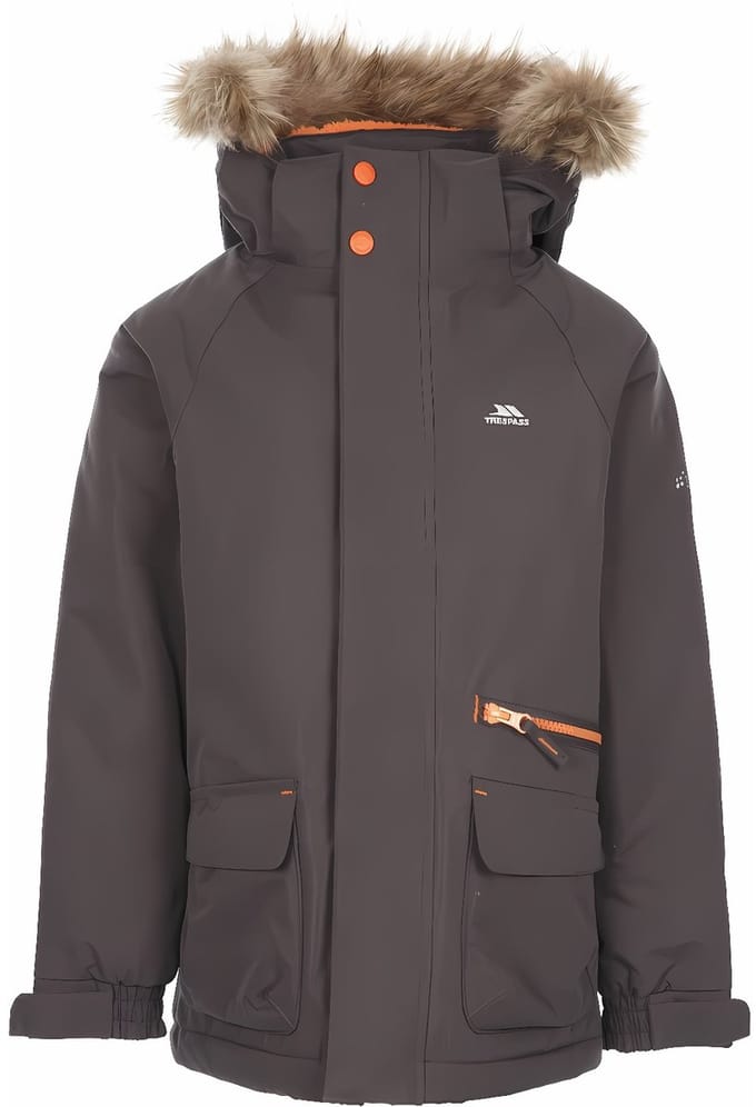 Trespass kinderregenjas Upbeat - Jongensjas Tp50 donkergrijs