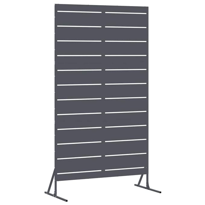 vidaXL - Privacyscherm - 100 - x - 50 - x - 180 - cm - Staal - Antraciet