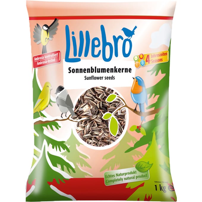 1kg Lillebro Zonnebloempitten voor Vogels