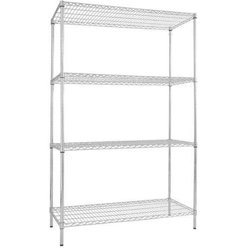 GGM Gastro Stahlregal - 1200x450mm - 4 Ablagen - Chrom