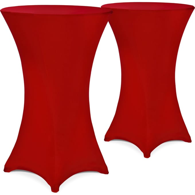 Detex 2x Tafelrok Statafel - Ø70-75cm 30°C Wasbaar – Bordeaux