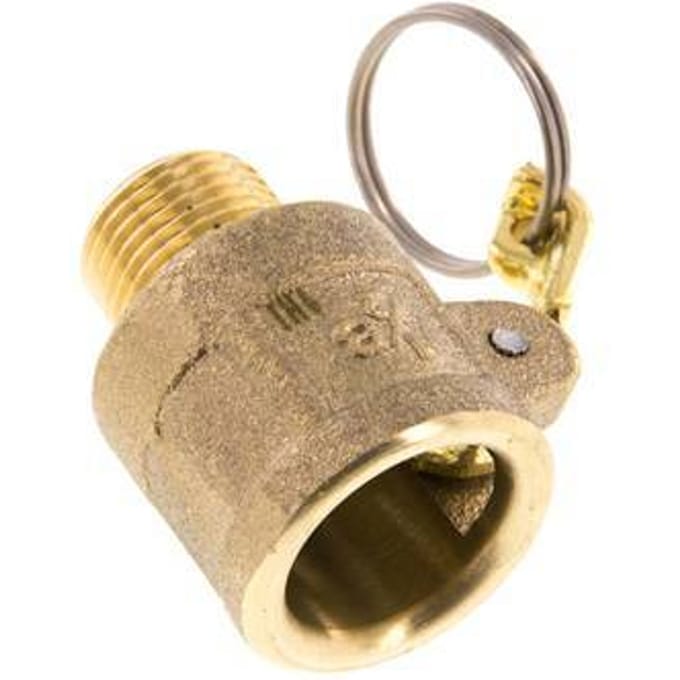Camlock DN 15 (1/2'') Koppeling MessingR 1/2'' met buitendraad Type B MIL-C-27487