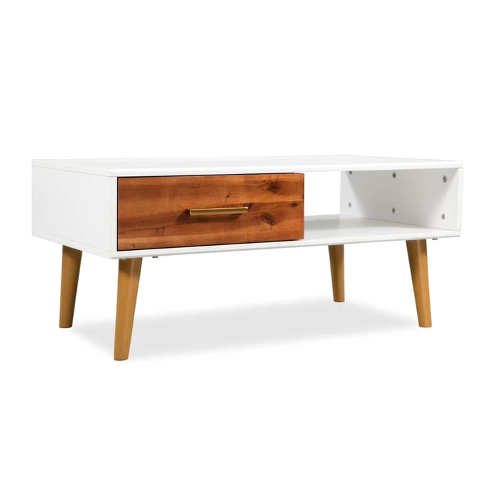 vidaXL - Salontafel - 90x50x40 - cm - massief - acaciahout