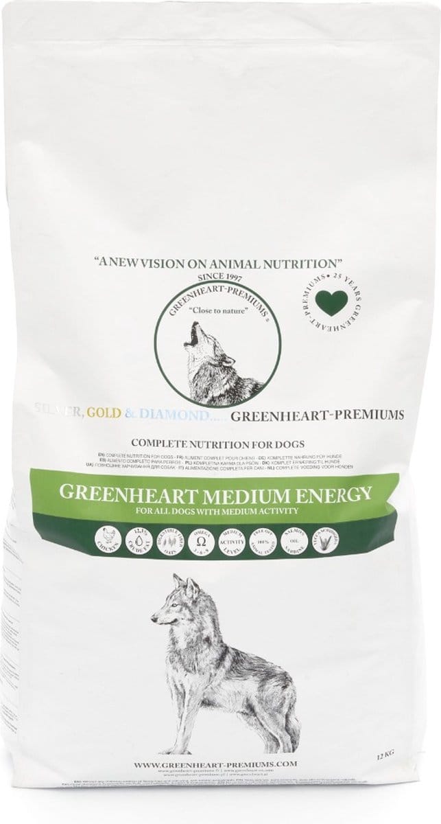 Greenheart hondenvoer Medium Energy 12 kg - Hond