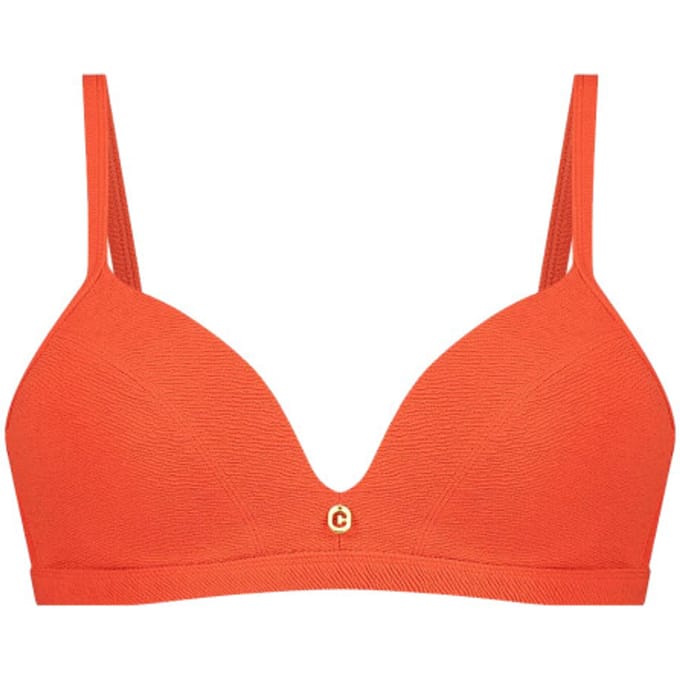 Ten Cate triangle bikini top summer red relief voor Dames | Maat 75B