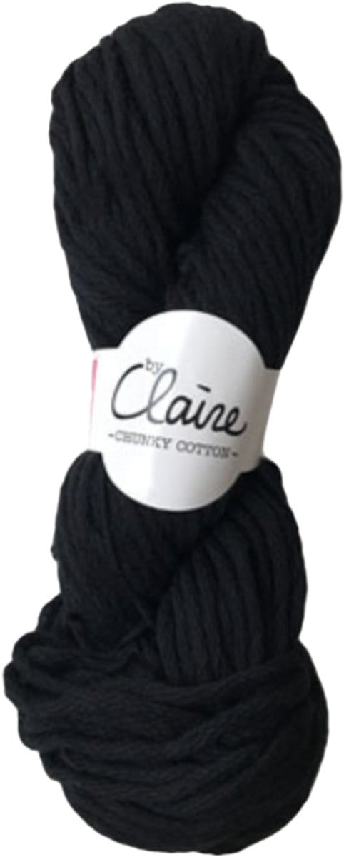 byClaire chunky cotton 015 black - Haakgaren / Breigaren