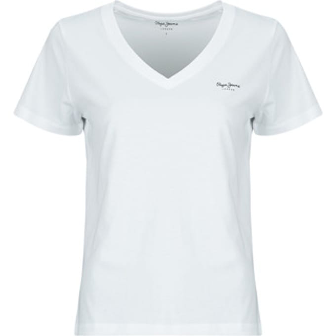 Dames-T-shirt met V-hals Pepe Jeans Mae