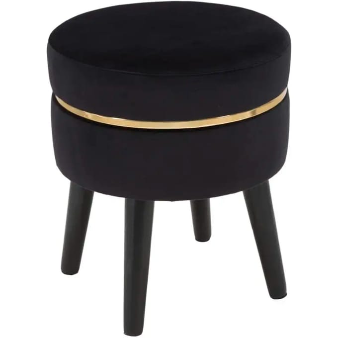 Kruk Paris Black Ø 35×40,5 cm