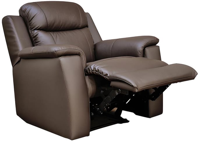 Vente-unique Relaxfauteuil EVASION van leer - bruin