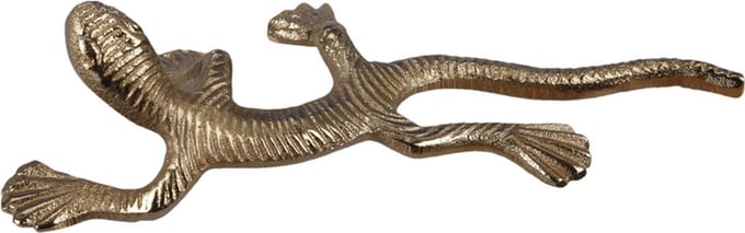 Figuren - Pc. 1 Alu Gecko Gold 6x18cm
