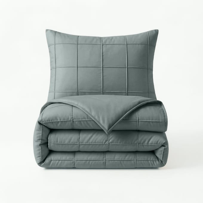 Check Pintuck Groen 200 x 220
