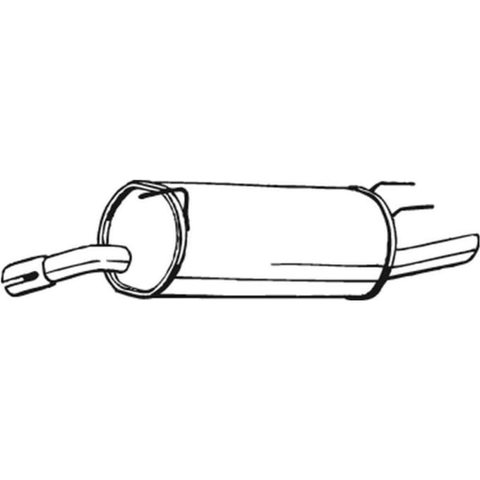 Geluiddemper achter BOSAL 185-357