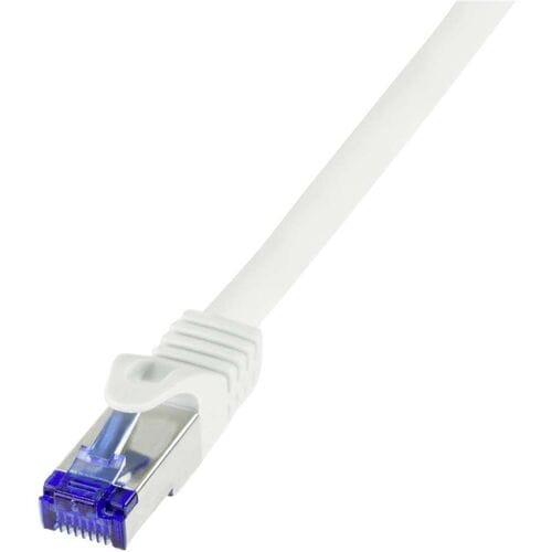 LogiLink C6A121S RJ45 USB-kabel CAT 6A S/FTP 30.00 m Wit 1 stuk(s)