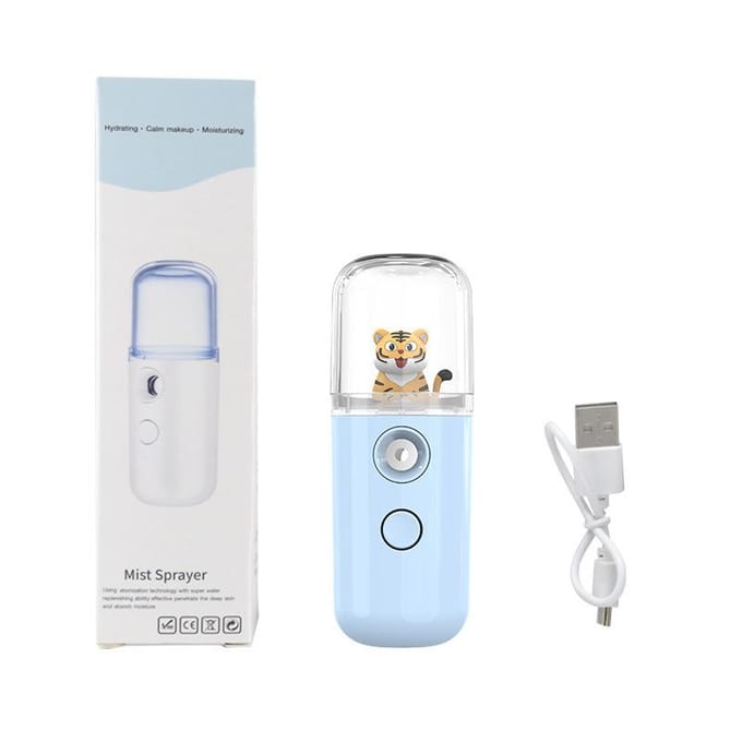 Draagbare Kleine Pillenspraymeter Hydraterende Schoonheid Hydraterend Hydraterende Meter Gezichts Schoonheid Luchtbevochtiger 10000-10W starting white
