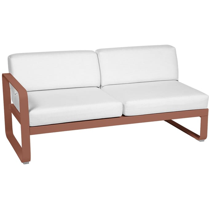 Fermob BELLEVIE 2 zits module links - 20 okerrood - 81 witgrijs