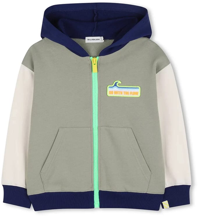 Billieblush U21685 Sweatshirt Met Rits Grijs 6 Years Jongen