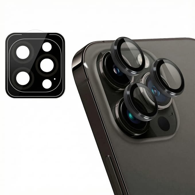 imoshion Camera Lens Protector - Geschikt geschikt voor Apple iPhone 14 Pro/ geschikt voor Apple iPhone 14 Pro Max - 2 Pack - Graphite