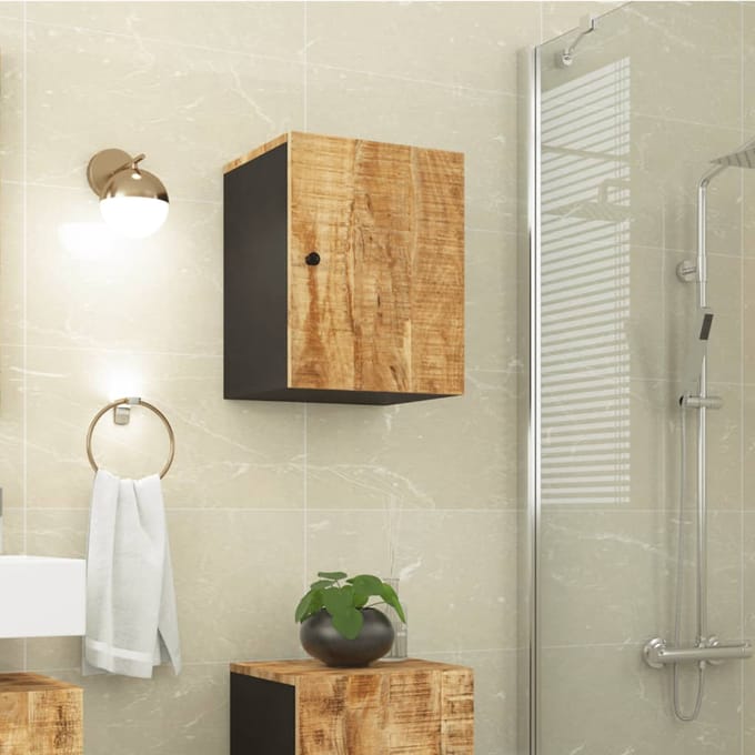vidaXL - Badkamerwandkast - 38x33x48 - cm - massief - mangohout