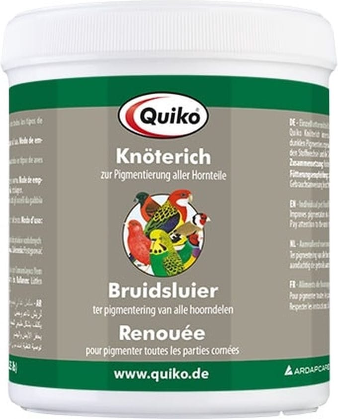 Quiko gemalen bruidssluier 250 gram - Supplementen - Vogelvoer - Kleurbevordering
