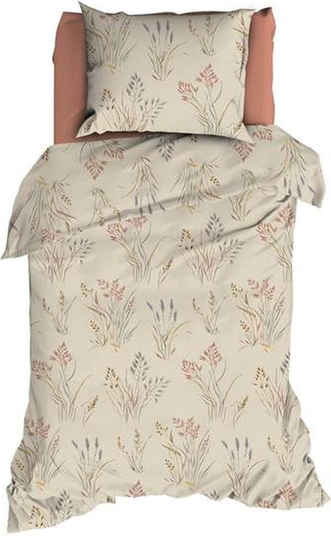 Romanette Farini Dekbedovertrek - Eenpersoons - 140x200/220 cm - Beige