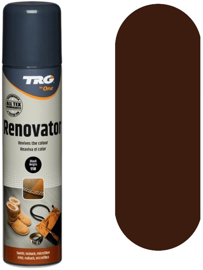 TRG - renovatie spray - voor daim en suède - middel bruin - 250 ml