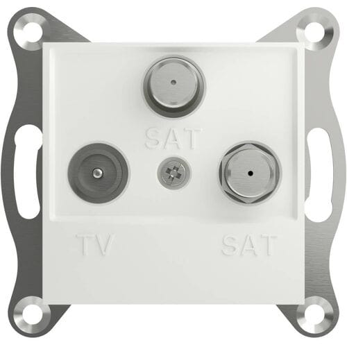 TV-SAT-SAT, WCD, zonder frame, WIT, ASFORA