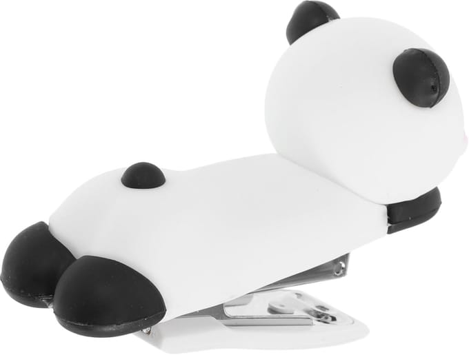Nietmachine Panda - Leuke nietmachine - Bureau organiseren - Compact en lichtgewicht - 8x6x3.5 cm - Multicolor