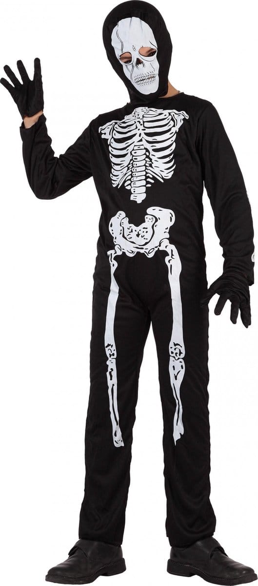Skeleton Kostuum Budget Kind - 10-12 jaar / 145-160cm