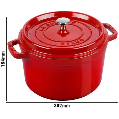 STAUB LA COCOTTE - Kookpot - Ø 240mm - Gietijzer - Kersenrood