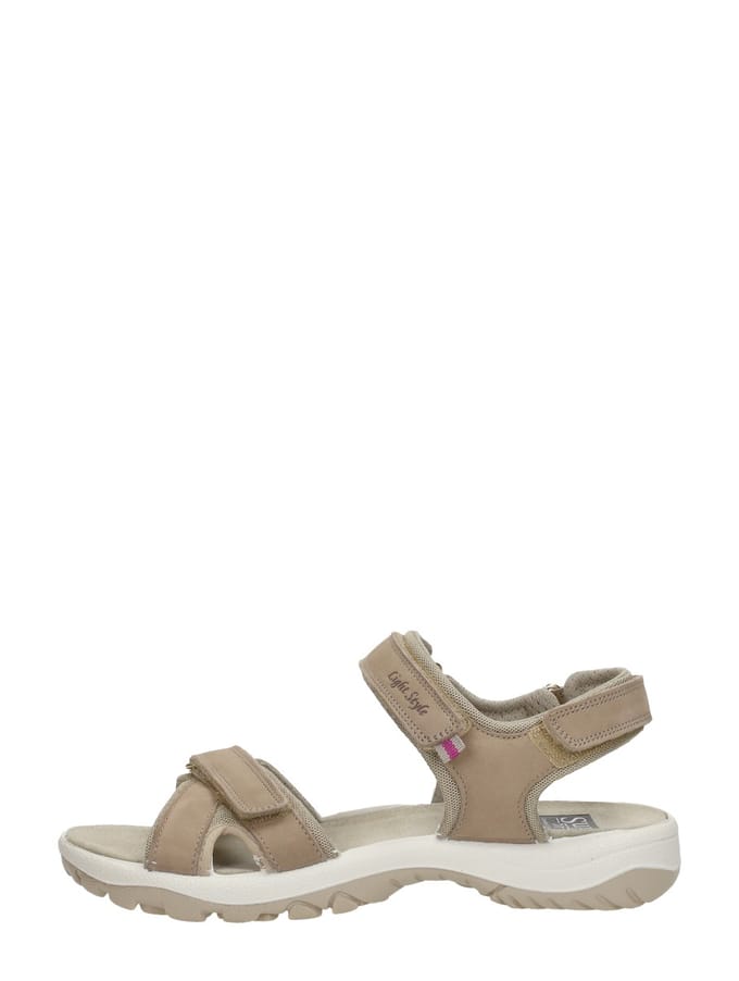 SUB55 Comfort Collection Lake 37 Sandalen Plat - Beige - Maat 40