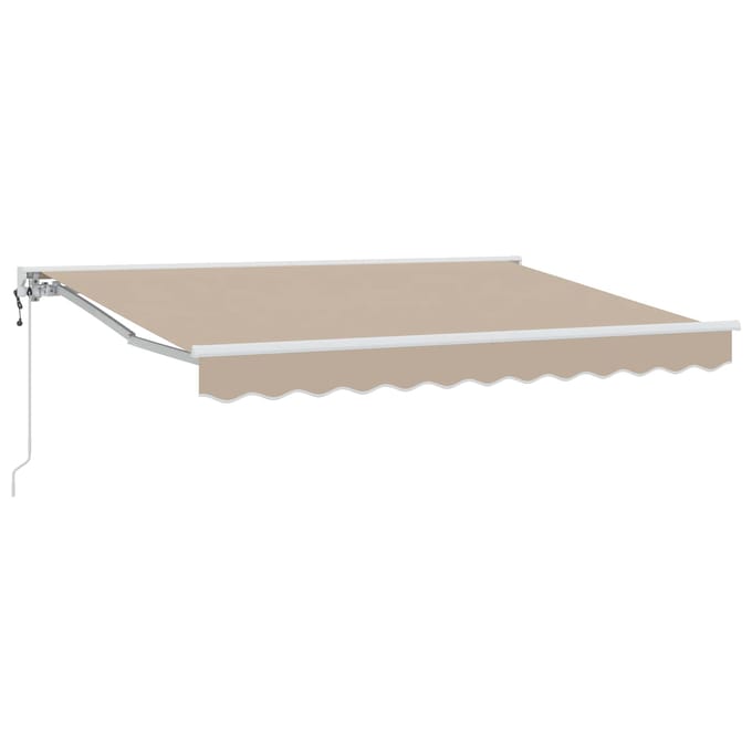 vidaXL - Elektrisch - Uitschuifbare - Zonneluifel - Beige - 3,5 - x - 2,5 - m