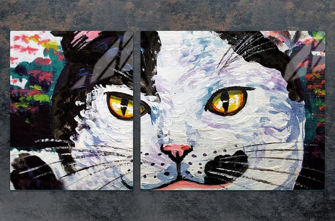 TMK ArtDeko Serie - Snijplank - 100x52 cm - Motief Kat