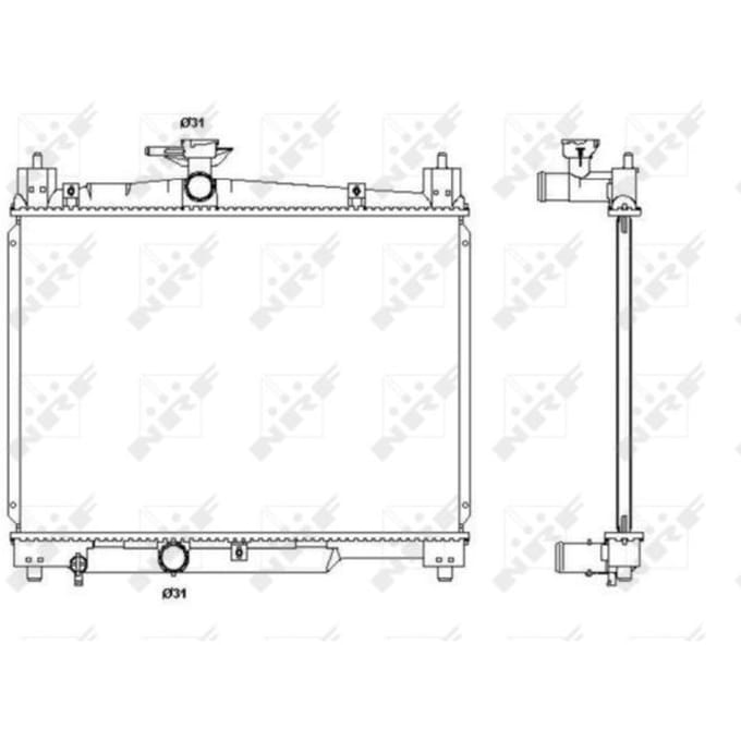 Radiator, motorkoeling NRF 53270
