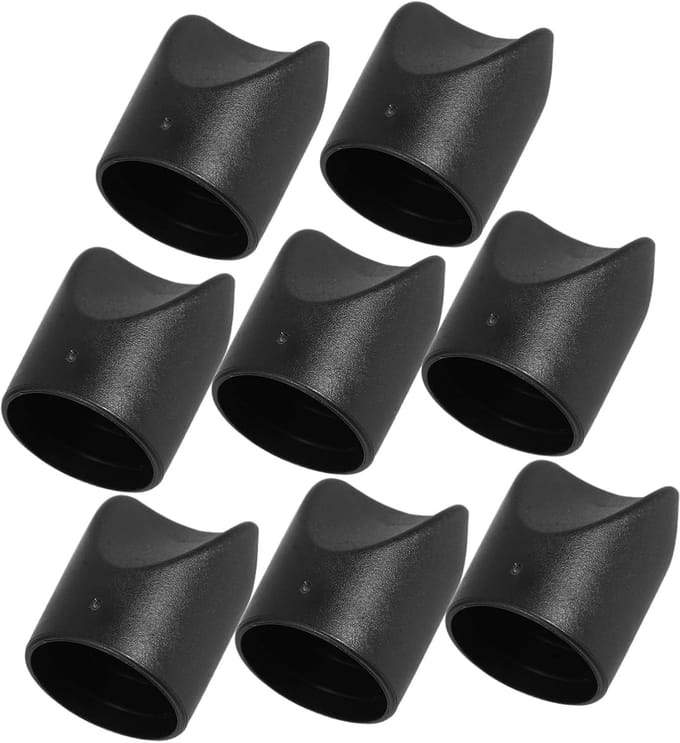 Stabiliteit Doppen - Stopper Plastic - Stoelen Stabiliseren - Universele Pasvorm - 3 cm - Zwart