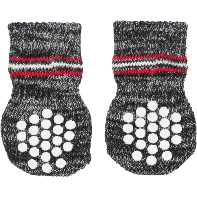 Trixie Dog Socks grey XXS-XS (2 pcs.) non-slip