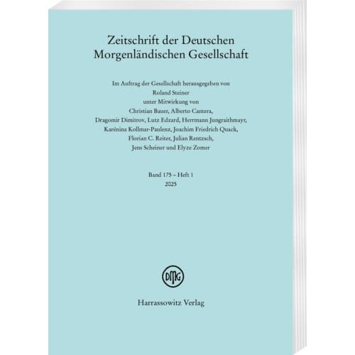 Zeitschrift Der Deutschen Morgenländischen Gesellschaft 175 (2025) 1