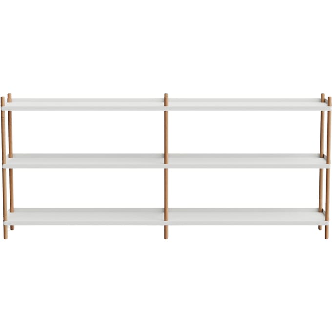 NINE BOLT Rek 200 x 88 cm - oak/grey