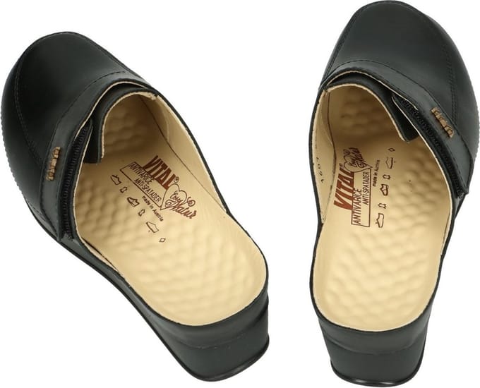 Vital -Dames - zwart - slippers & muiltjes - maat 36