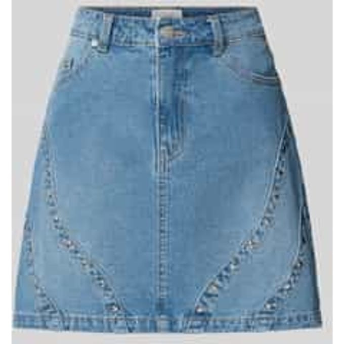 Jeansrok met studs model 'CLIO'