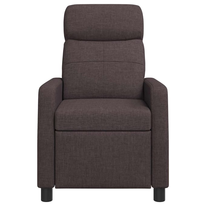 vidaXL - Recliner - Donkerbruin - Stof