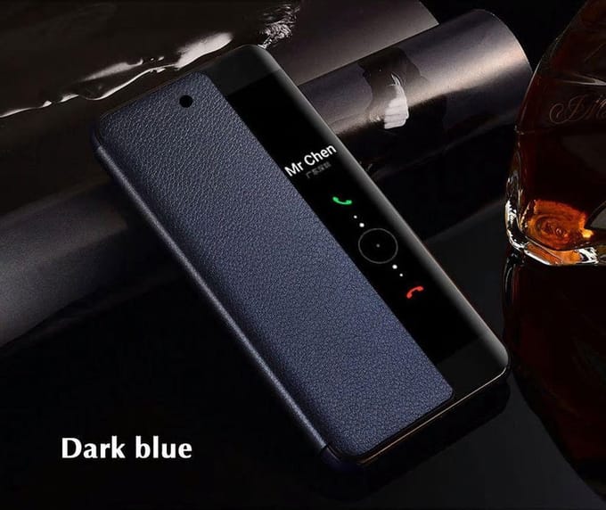View Flip Smart Cover voor Huawei Mate 10 Pro – Donkerblauw