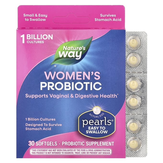 Nature's Way, probiotische parels voor vrouwen, 1 miljard CFU, 30 softgels
