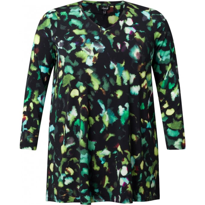 COLLETTA Nienke Tops - Green/Multi-Colour
