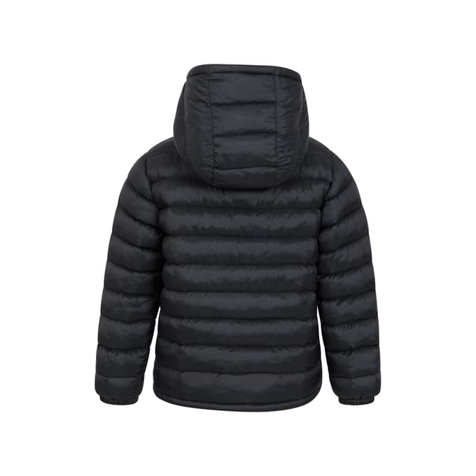 Mountain Warehouse Gewatteerde jas met imitatiebont voor kinderen/kinders (Zwart)