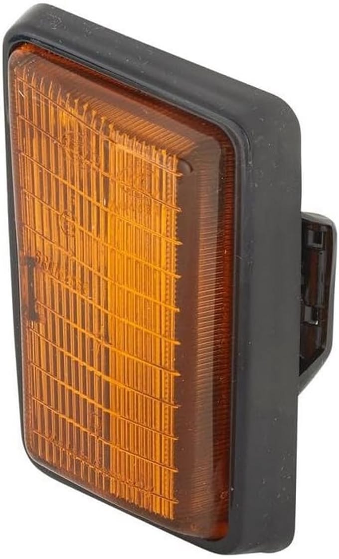 24V Gele Extra Knipperlamp voor Inbouw - Zijmontage