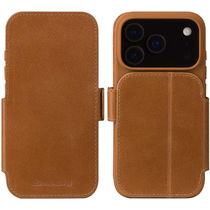 dbramante1928 Copenhagen Bookcase geschikt voor Apple iPhone 17 Pro Max - Tan