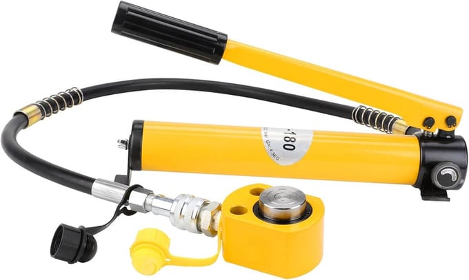 Krachtige Hydraulische Dommekracht Set met Pomp voor Zware Constructie en Techniek