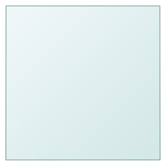 vidaXL - Tafelblad - 60x60 - cm - gehard - glas - transparant